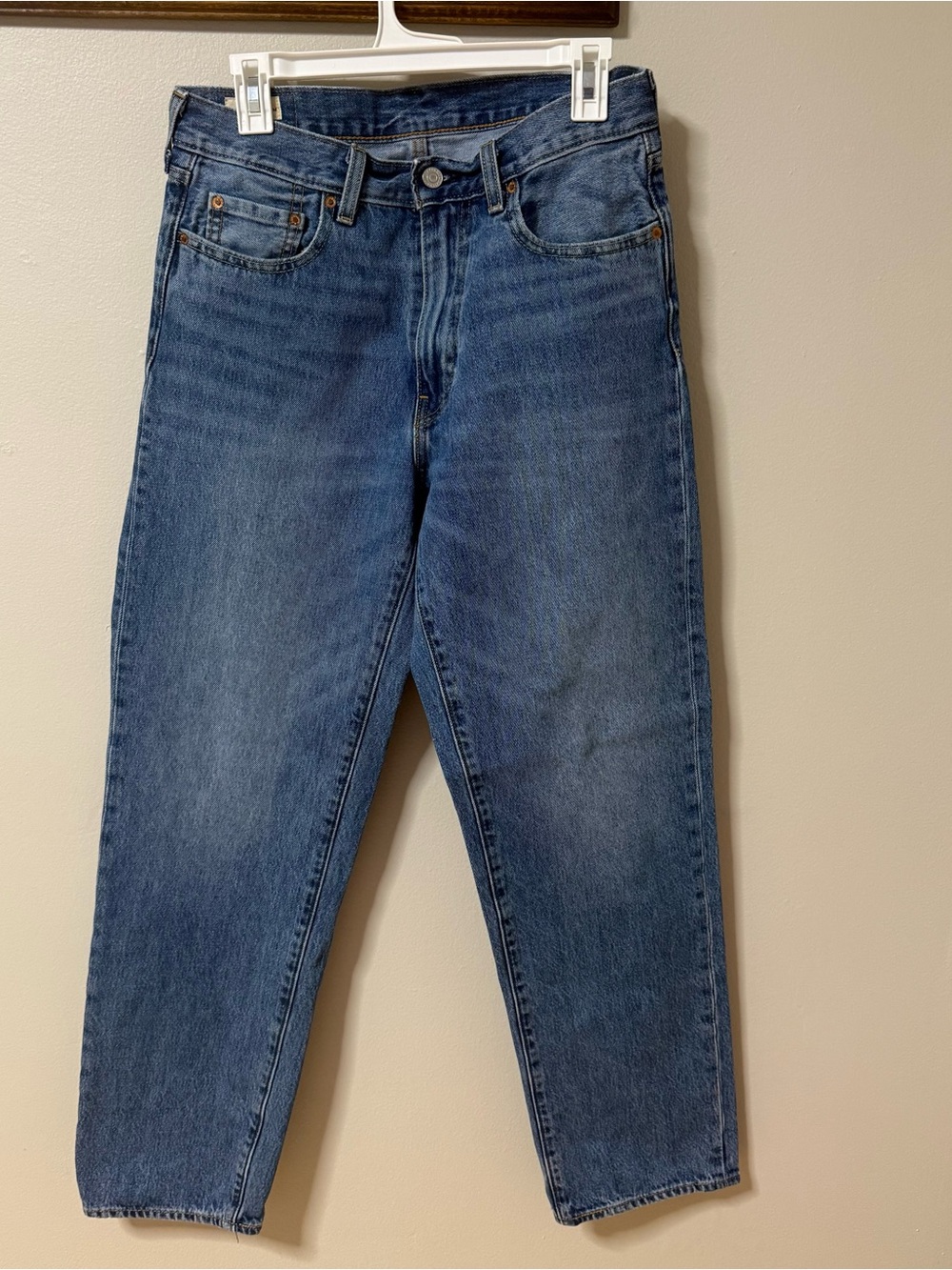 Levi's 568 Premium Jeans Men's Size 30x32 Loose Straight Blue Denim Cotton